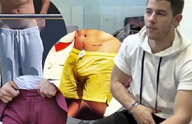  Nick Jonas aceitou desafio e tentou descobrir qual a celebridade dona “volume da mala”