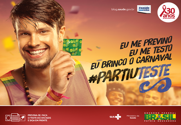 Ministério da Saúde lança campanha de prevenção a AIDS para os dias de carnaval