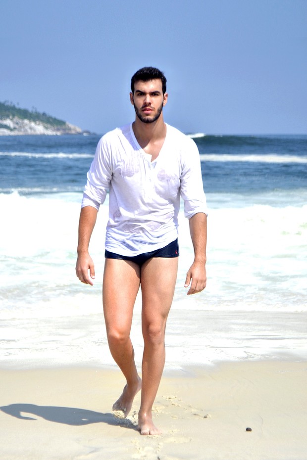 Matheus Chiappini, candidato Mister Universo Cidade do Rio, tem 27 anos e mede 1,86 m