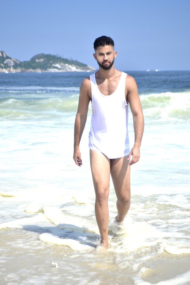Philippe Motta,  candidato Mister Universo Cidade do Rio, tem 26 anos e 1,87m
