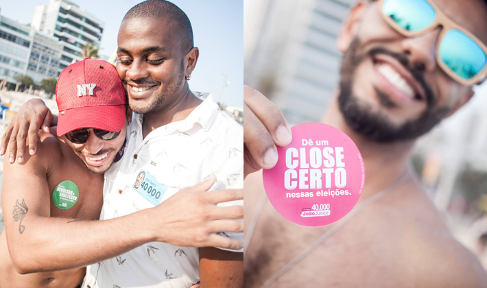  Rio: João Junior chama atenção pelas ruas da cidade com campanha jovem e bem-humorada