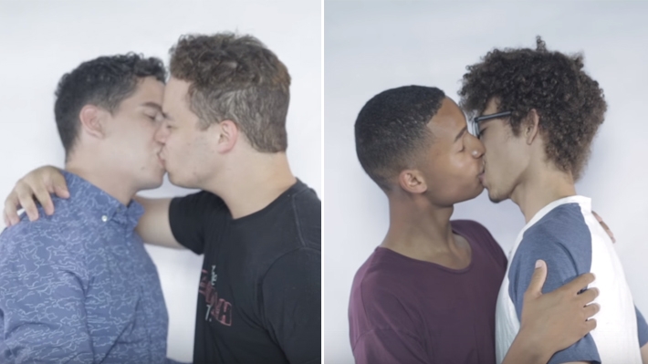  Vídeo mostra reação de homens héteros dando beijo de língua em gays pela primeira vez