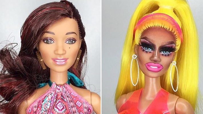 Artista bomba na web transformando Barbies em drags de RuPaul’s Drag Race