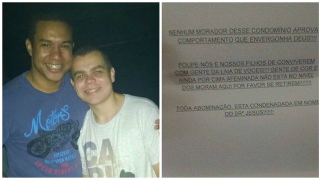 RJ: Casal gay recebe circular preconceituosa em condomínio: “Gente de cor e afeminada”