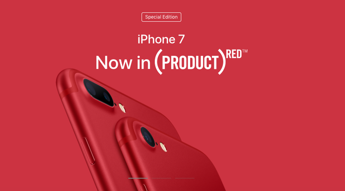  iPhone 7 ganha versão vermelha em campanha de combate ao HIV