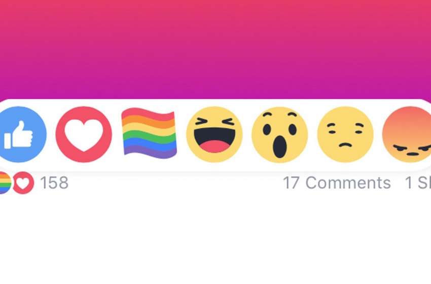  Facebook terá reação nas cores do arco-íris para celebrar mês do Orgulho LGBT