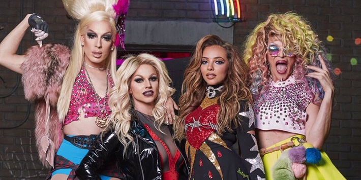  Little Mix lança clipe cheio de caras e bocas com queens de “RuPaul’s Drag Race”