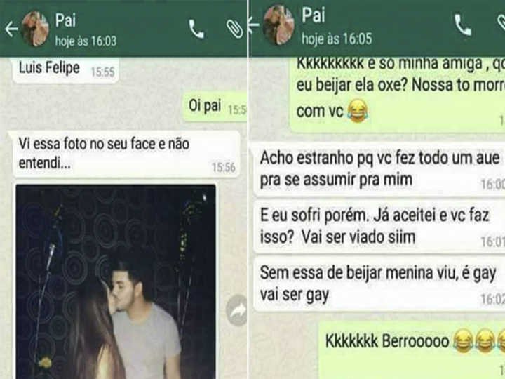 Pai dá bronca em filho gay após beijo em menina: “Vai ser viado, sim!”
