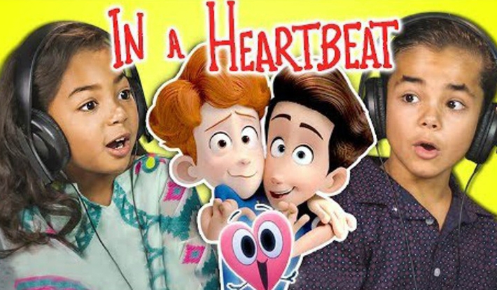  Esse vídeo de crianças reagindo ao curta “In a Heartbeat” é a coisa mais fofa que você verá hoje
