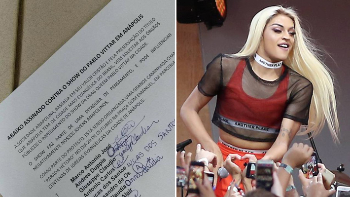 Suposto abaixo-assinado para proibir show de Pabllo Vittar viraliza nas redes sociais