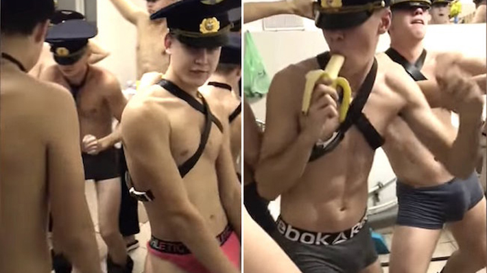 Cadetes russos publicam vídeo sensualizando com banana e causa polêmica no país