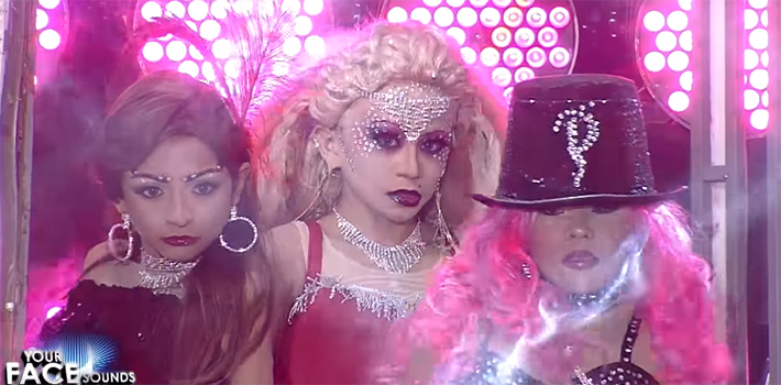 Crianças se montam de Christina Aguilera, Pink e Mya para performance em reality show