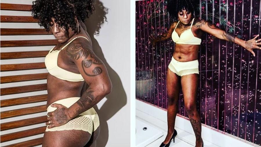 Pepê, da dupla com Neném, faz primeiro ensaio sensual só de lingerie