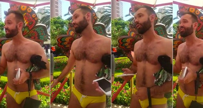  Homem gay é expulso de pool party por usar sunga “gay demais”