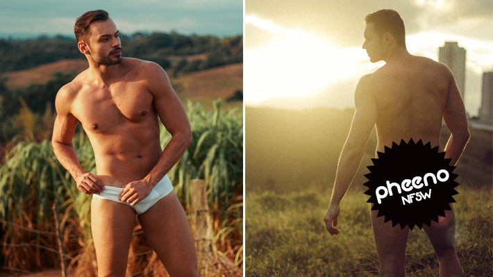  Mister Eco Brazil Internacional assume homossexualidade e posa sensual com bumbum de fora