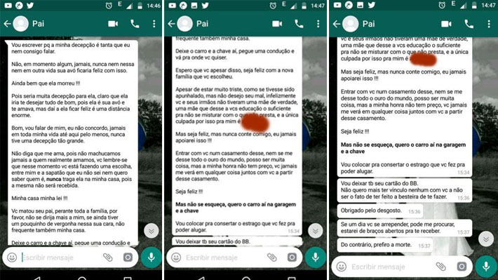 Pai expulsa filha de casa e culpa a mãe por ela ser lésbica: “Não soube criar”
