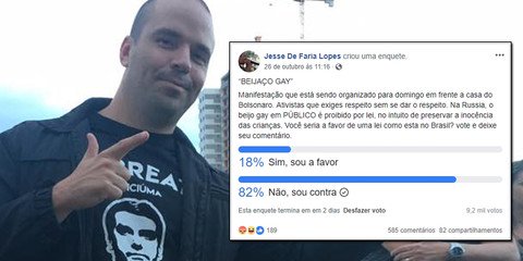 Deputado do PSL questiona se o Brasil deve proibir beijo gay