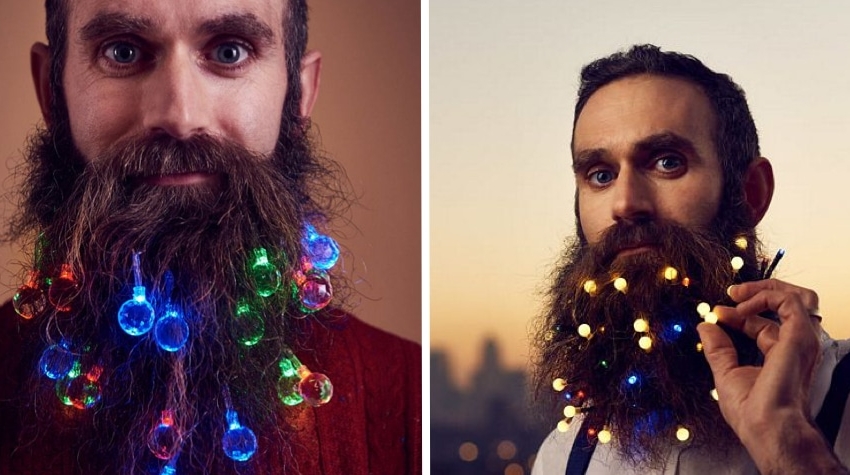  Pisca-pisca para barbas promete ser a nova tendência para o Natal