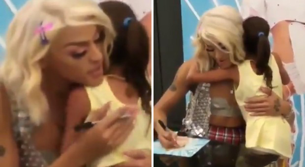 Fã mirim se emociona ao conhecer Pabllo Vittar e vídeo viraliza nas redes sociais