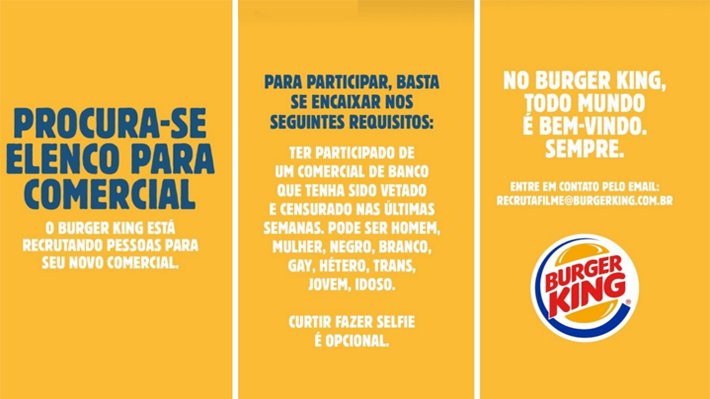 Burger King provoca Bolsonaro em suas redes sociais
