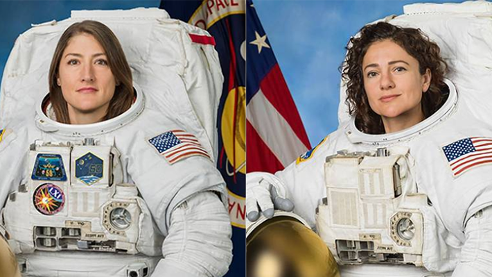  Christina Koch e Jessica Meir fazem a 1ª caminhada espacial 100% feminina