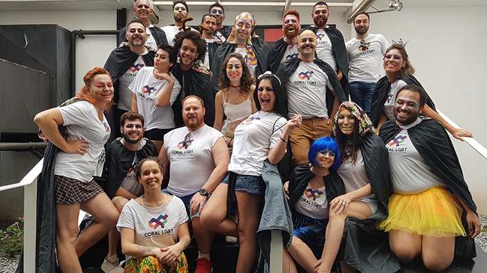  Coral Câmara LGBT do Brasil se apresenta nas ruas de São Paulo