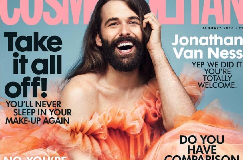  Jonathan Van Ness, do ‘Queer Eye’, é o primeiro homem a ser capa da revista Cosmopolitan