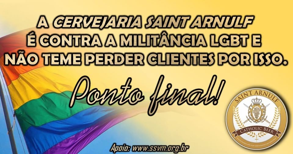 Conar solicita suspensão de campanha homofóbica de “cerveja católica”
