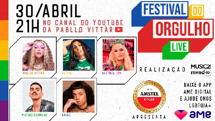  Artistas LGBTs brasileires se juntam para festival online beneficente