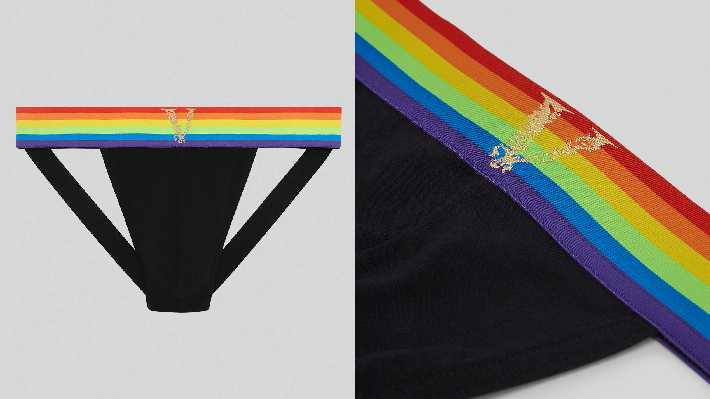  Versace lança jockstrap com as cores do arco-íris na coleção “Pride 2020”