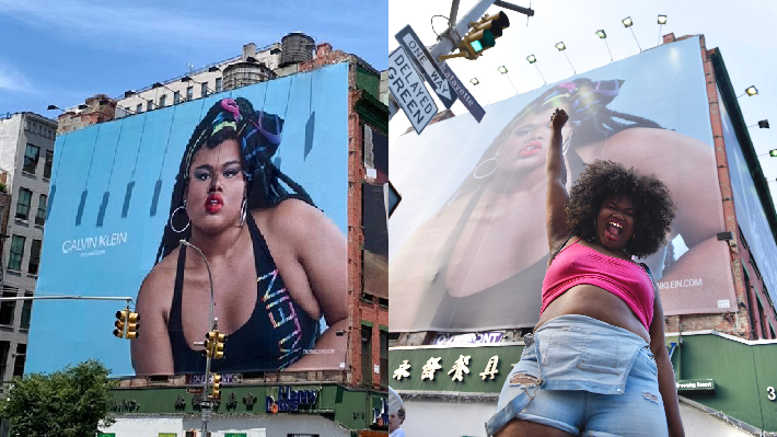  Modelo trans comemora ao ver outdoor com sua foto para nova campanha da Calvin Klein e reação viraliza