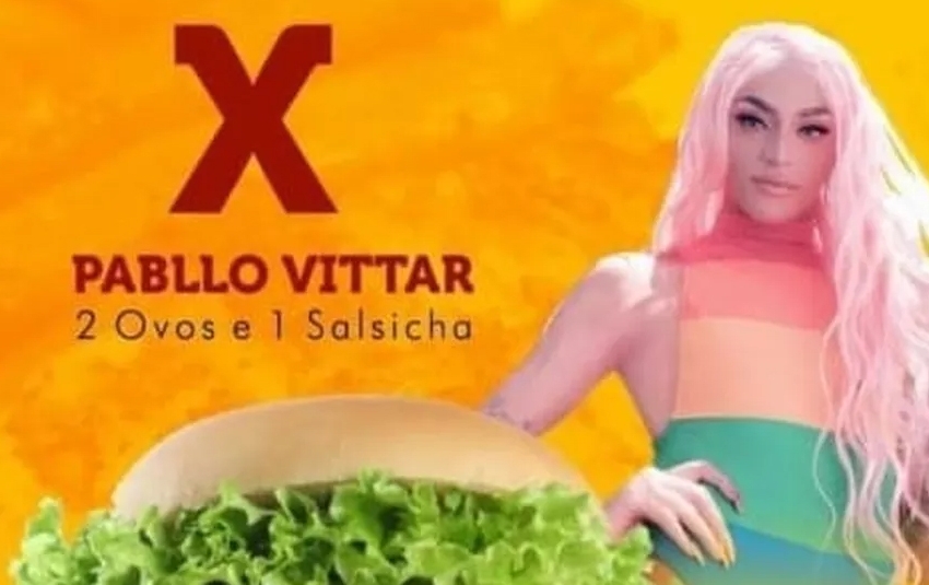  Lanchonete é acusada de LGBTQfobia por anunciar “X-Pabllo Vittar com dois ovos e uma salsicha”