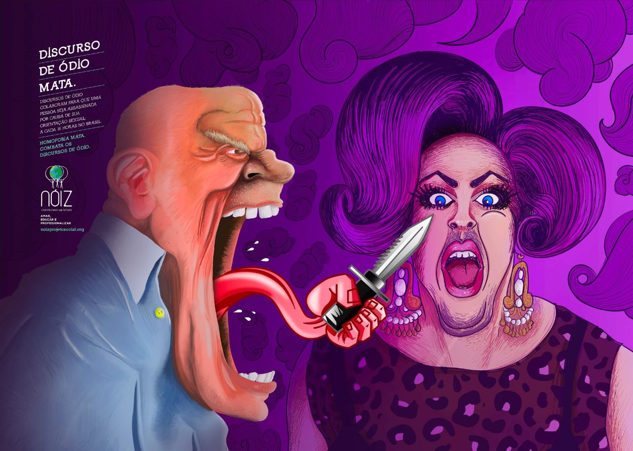 ONG carioca cria campanha para por fim a discurso de ódio contra turma LGBTQ+, mulheres e negros