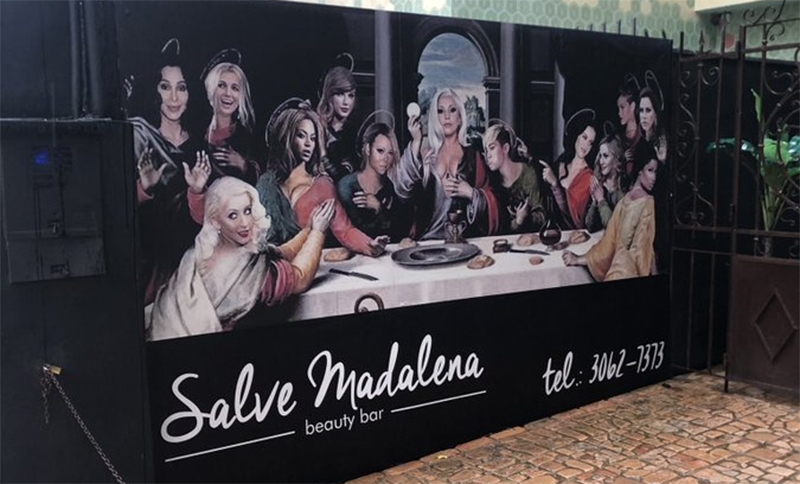  Mural viraliza nas redes sociais por colocar divas pops no quadro “A Última Ceia”