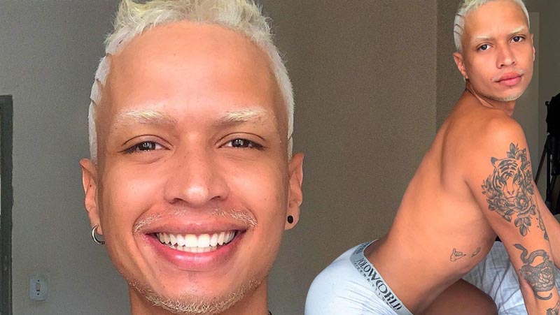 Lia Clark tira aparelho, pinta cabelo de loiro e faz pose de cueca: “Gostaram, mores?”