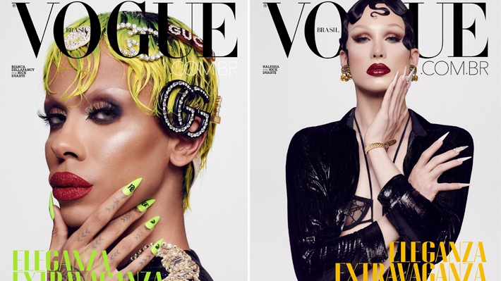  Depois de Pabllo Vittar e Gloria Groove, Bianca DellaFancy e Halessia estampam capas da Vogue