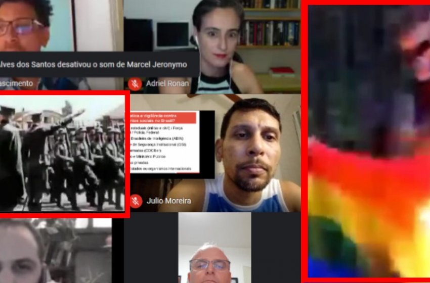  Hackers invadem seminário LGBTQ+ e divulgam imagens nazistas e vídeo com bandeira arco-íris sendo queimada