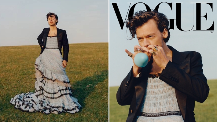  Primeiro homem a estampar a capa da Vogue, Harry Styles estrela ensaio desconstruído para revista