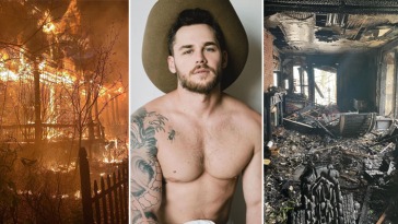 Ator pornô gay e astro do OnlyFans, Matthew Camp tem a casa incendiada