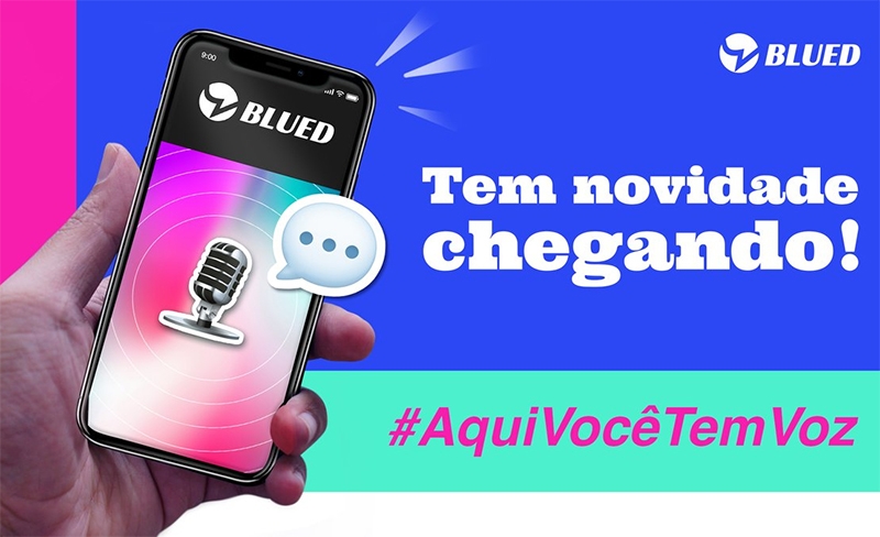  Novidade! Em tempos de isolamento, Blued anuncia chat de voz para usuários brasileiros
