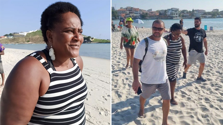 Conhecida como “Sandra Sapatão”, chefona do tráfico é presa enquanto tomava banho de sol em praia do RJ