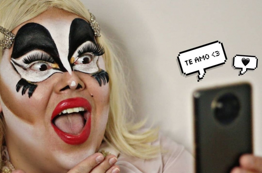  Drag queen catarinense resgata brincadeira do ‘Correio do Amor’ em ação para o Dia dos Namorados