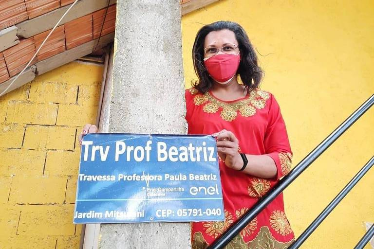 Travessa do Capão Redondo recebe nome de 1ª diretora trans de escola pública em São Paulo