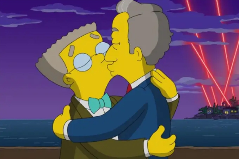  Personagem gay de “Os Simpsons” viverá primeiro caso de romance homoafetivo na animação