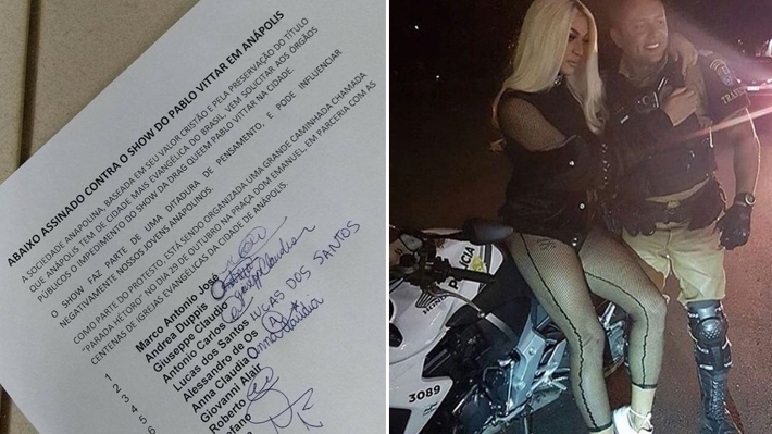  Pabllo Vittar relembra ameaça de prisão em Anápolis: “Tirei foto na moto da policia e cheguei escoltada”