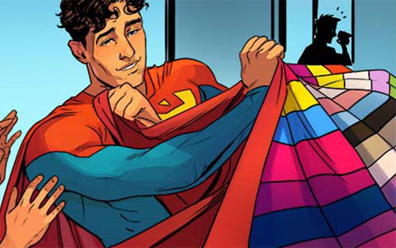  Bissexual, Superman ganhará do namorado capa nas cores da bandeira LGBTQIA+ em HQ especial da DC Comics