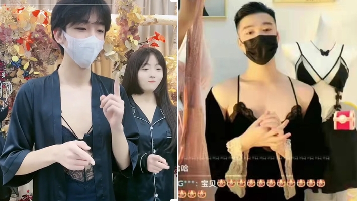  Na China, homens viram modelos de lingerie após país banir mulheres de usar roupas íntimas online