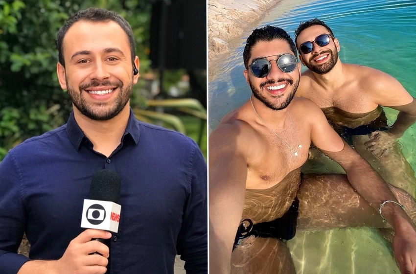  Repórter da Globo é surpreendido com pedido de namoro por influencer durante viagem de férias