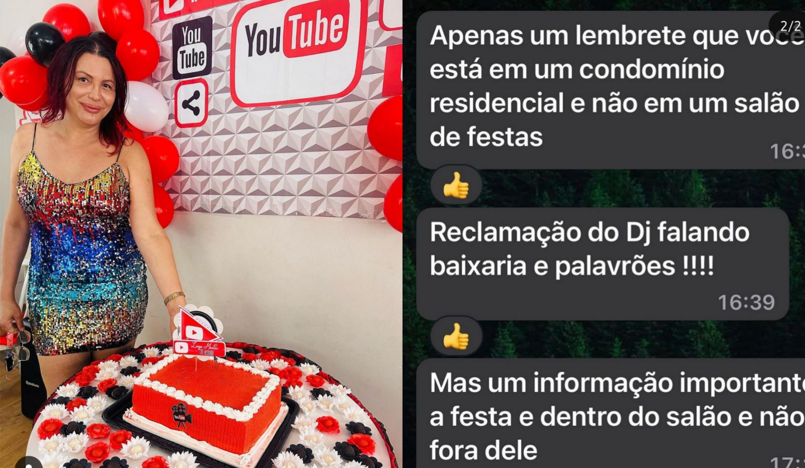 Luisa Marilac dá festa e afirma ter sofrido transfobia de síndica do prédio