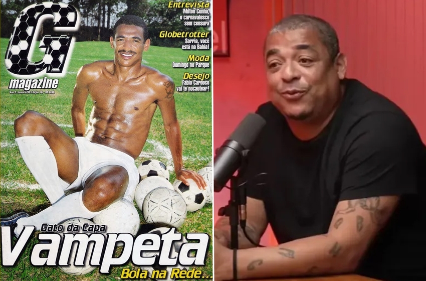  Primeiro jogador a posar nu, Vampeta conta como foi parar na capa da G Magazine